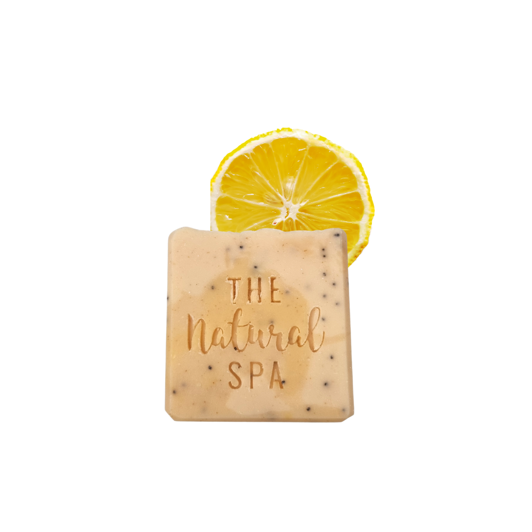 Lemon Sorbet Soap Bar Lemongrass Poppy Seeds Three Styles - Rosetta Creative Boutique